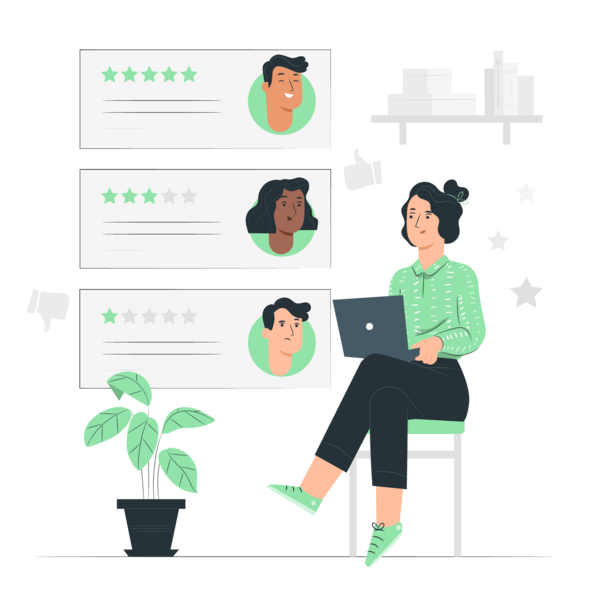 positive and negative online reviews