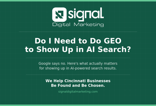 blog graphic asking if businesses need GEO or SEO